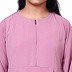 Kids Umbrella cut abaya- Baby Pink